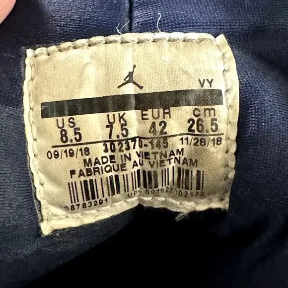 Size 8.5 - Nike Air Jordan 9 Retro UNC Men's Shoes - Picture 7 of 8